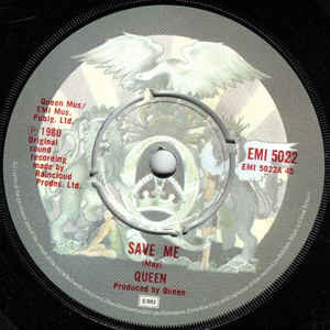 Queen - Save Me - Used Vinyl Record 7"