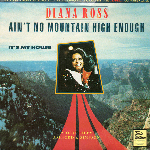 Diana Ross - Ain't No Mountain High Enough - Used Vinyl Record 7"