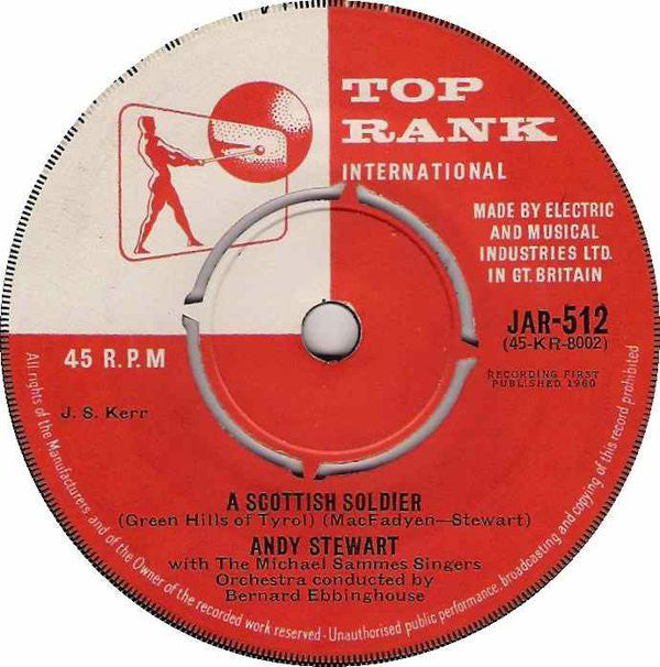 Andy Stewart - A Scottish Soldier - Used Vinyl Record 7"