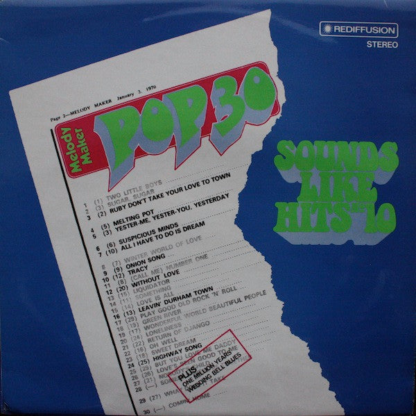 Unknown Artist - Sounds Like Hits № 10 - Used Vinyl Record