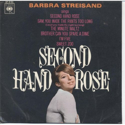 Barbra Streisand - Second Hand Rose - Used Vinyl Record 7"