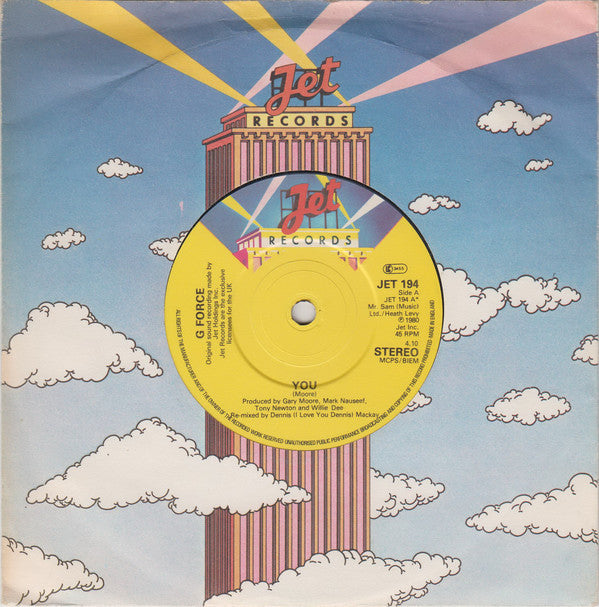 G-Force - You - Used Vinyl Record 7"