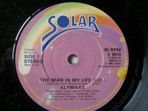 Klymaxx - Man In My Life - Used Vinyl Record 7"