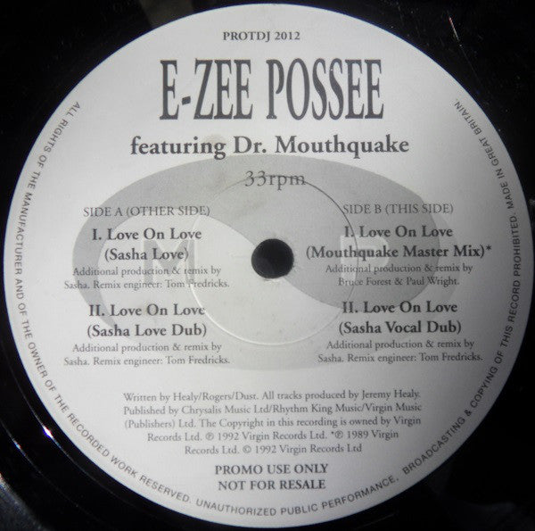 E-Zee Possee - Love On Love - Used Vinyl Record 12"