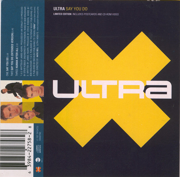 Ultra - Say You Do - Used CD
