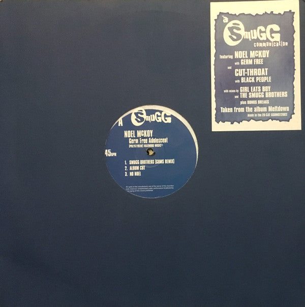 Noel McKoy - Germ Free Adolescent / Black People - Used Vinyl Record