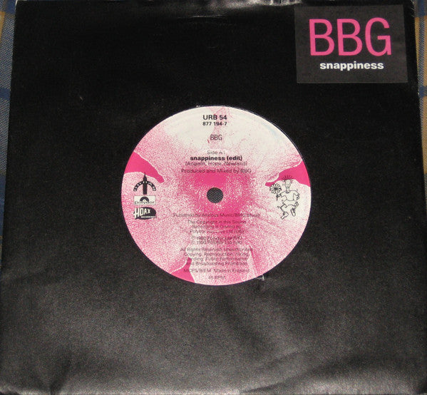 BBG - Snappiness - Used Vinyl Record 7"