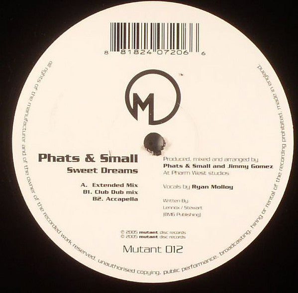 Phats & Small - Sweet Dreams - Used Vinyl Record 12"