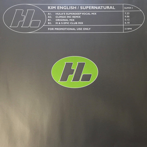 Kim English - Supernatural - Used Vinyl Record 12"