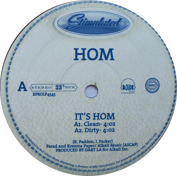 HOM - It's - Used Vinyl Record 12"