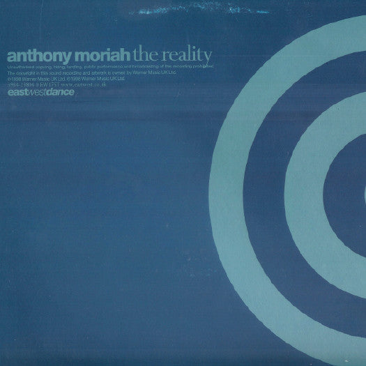 Anthony Moriah - Reality - Used Vinyl Record 12"