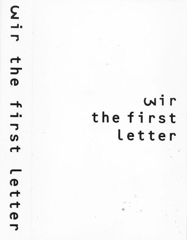 Wir - First Letter - Used Cassette