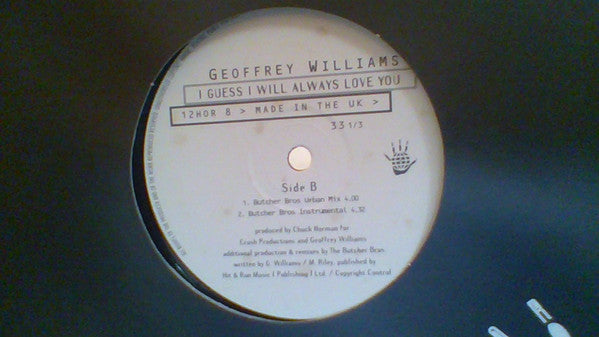 Geoffrey Williams - I Guess I Will Always Love You - Used Vinyl Recor