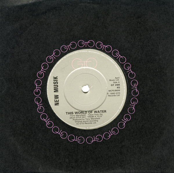 New Musik - This World Of Water - Used Vinyl Record 7"