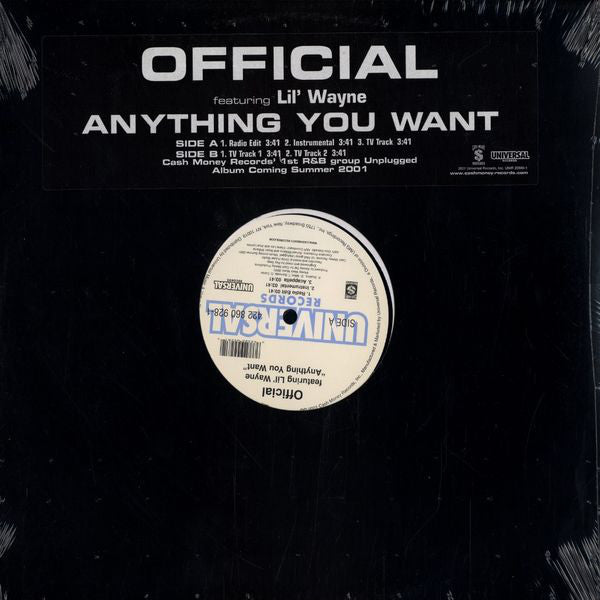 Official - Anything You Want - Used Vinyl Record 12"