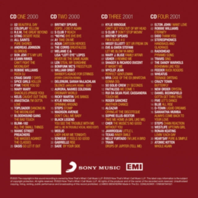 Various Artists - NOW - Millennium 2000 - 2001 - COMPACT DISC SET