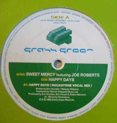 Sweet Mercy - Happy Days - Used Vinyl Record 12"