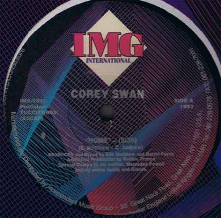 Corey Swan - Home - Used Vinyl Record 12"