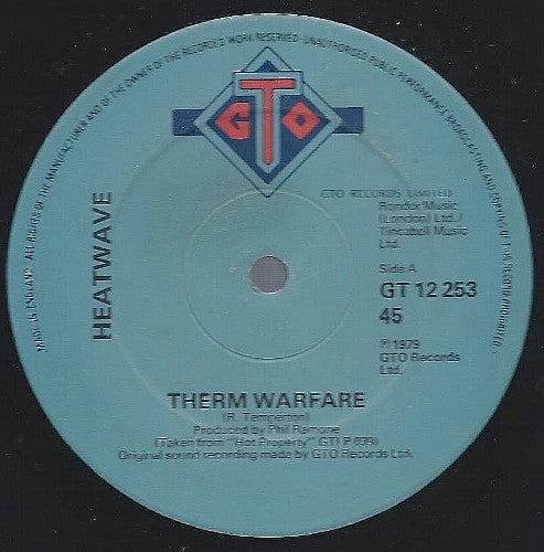 Heatwave - rm Warfare - Used Vinyl Record 12"