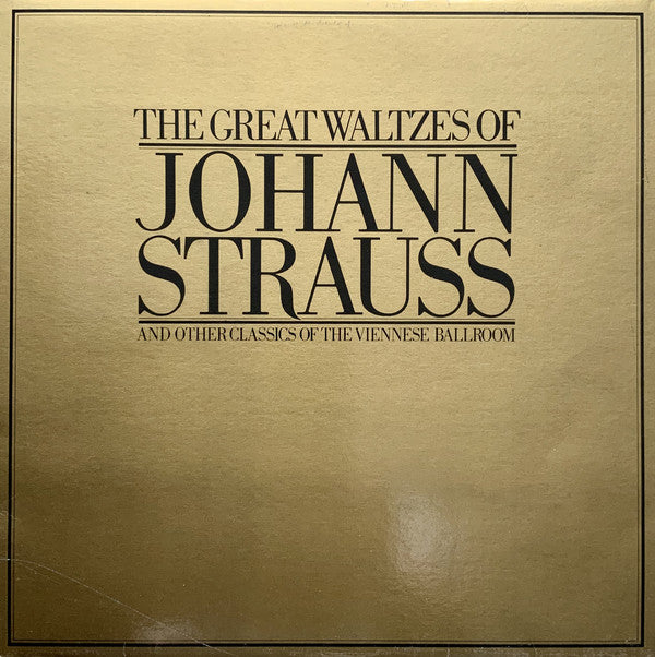 Johann Strauss Jr. - Great Waltzes Of Johann Strauss - Used Vinyl Re
