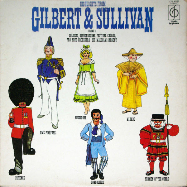 Gilbert & Sullivan - Highlights From Volume 3 - Used Vinyl Record