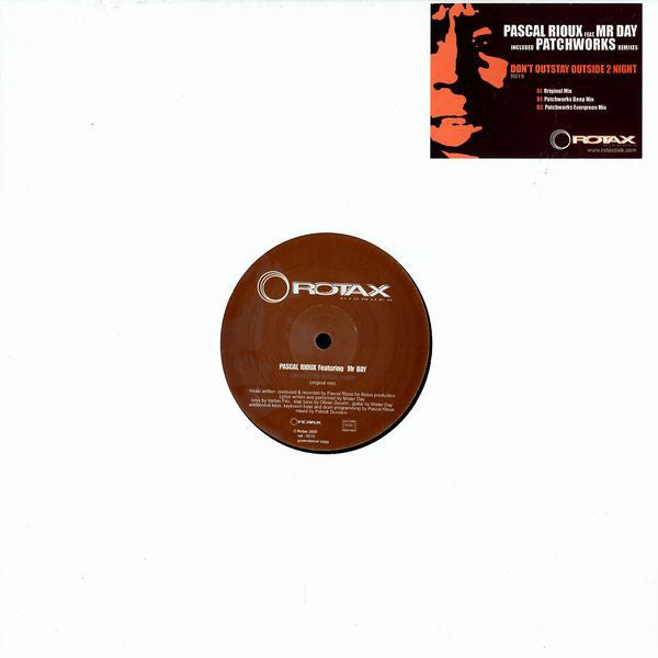 Pascal Rioux - Don't Outstay Outside 2 Night - Used Vinyl Record 12"