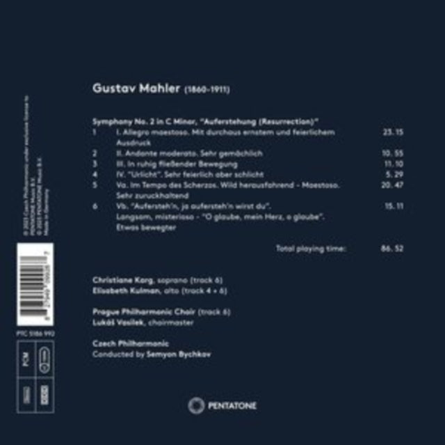 CZECH PHILHARMONIC - MAHLER SYMPHONY 2 - CD