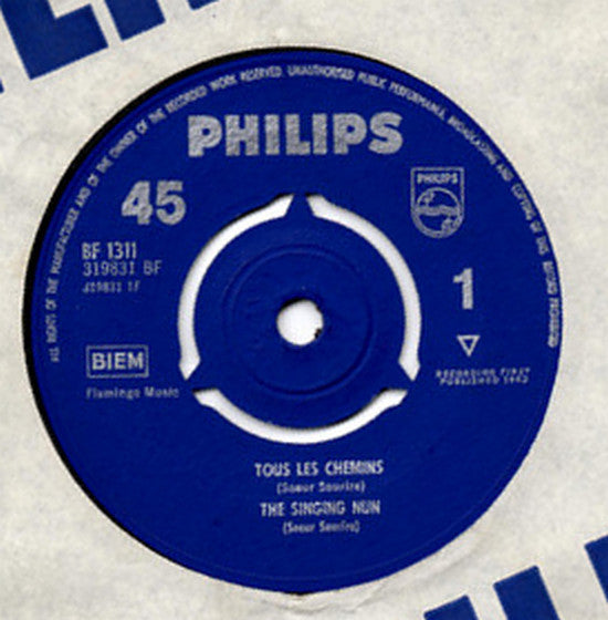 Singing Nun - Tous Les Chemins - Used Vinyl Record 7"