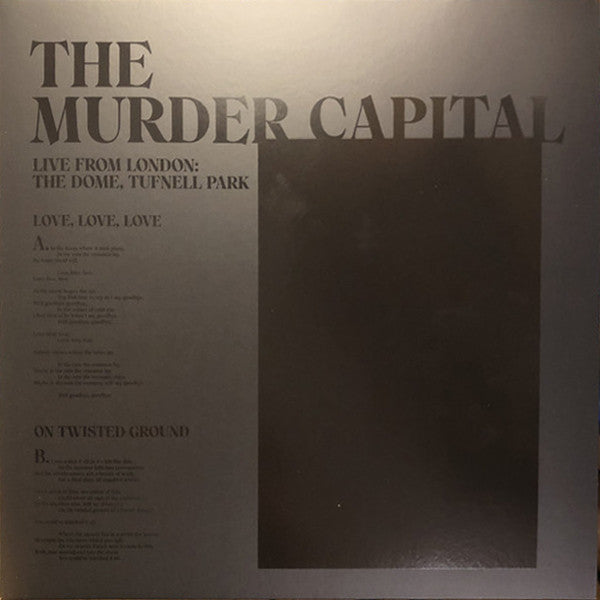 Murder Capital - Live From London: The Dome. Tufnell Park - Used Vin