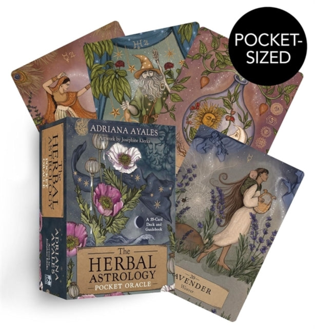 Adriana Ayales - Herbal Astrology Pocket Oracle : A 55-Card Deck and G