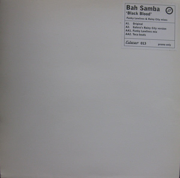 Bah Samba - Black Blood - Used Vinyl Record 12"