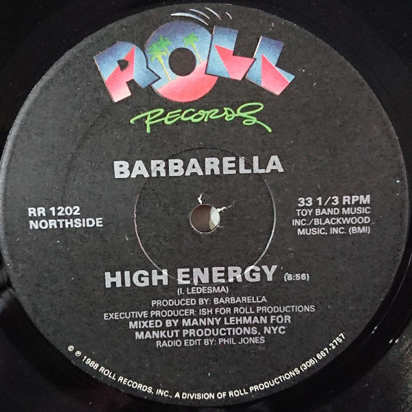 Barbarella - High Energy - Used Vinyl Record 12"