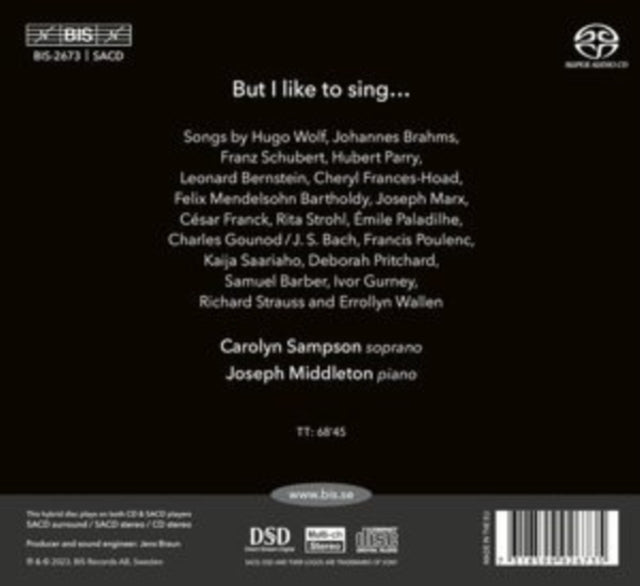 SAMPSON/MIDDLETON - BUT I LIKE TO SING... - CD