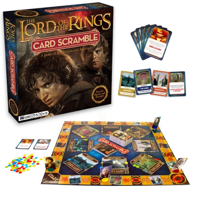 LORD OF THE RINGS - Card Scramble Board Game - Board Game