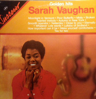 Sarah Vaughan - Golden Hits - Used Vinyl Record