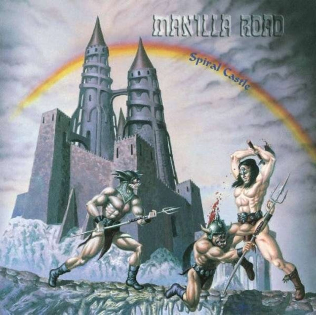 MANILLA ROAD - SPIRAL CASTLE (TRANSPARENT ELECTRIC BLUE / WHITE SPLATTE