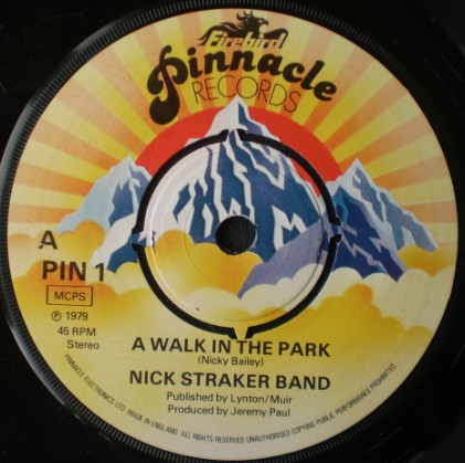 Nick Straker Band - A Walk In The Park - Used Vinyl Record 7"