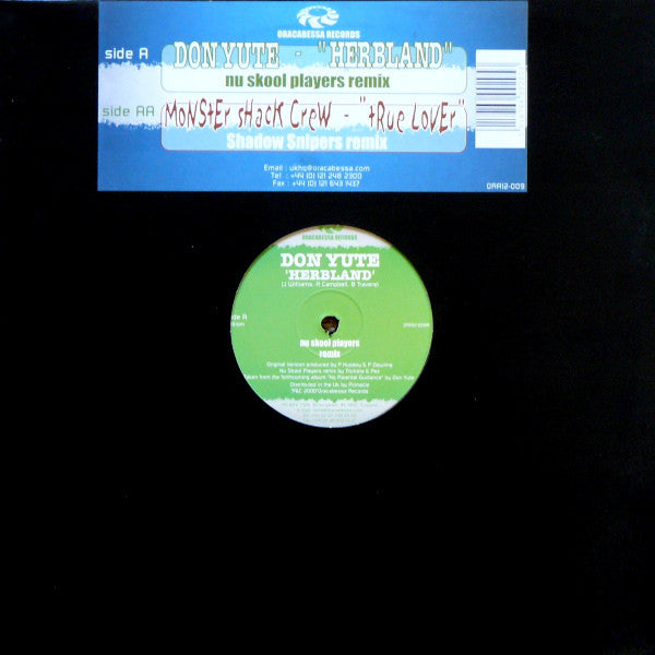 Don Yute - Herbland (Nu Skool Players Remix) / True Lover (Shadow Sni