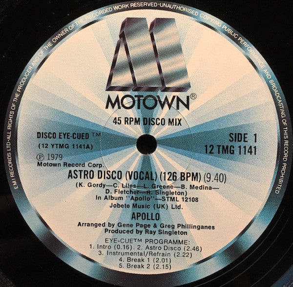 Apollo - Astro Disco - Used Vinyl Record 12"