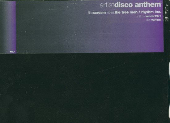 Disco Anthem - Scream - Used Vinyl Record 12"