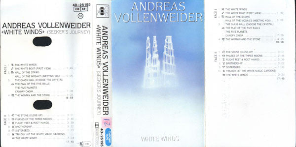 Andreas Vollenweider - White Winds - Used Cassette