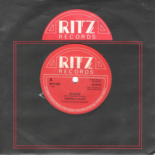 Foster & Allen - Maggie - Used Vinyl Record 7"