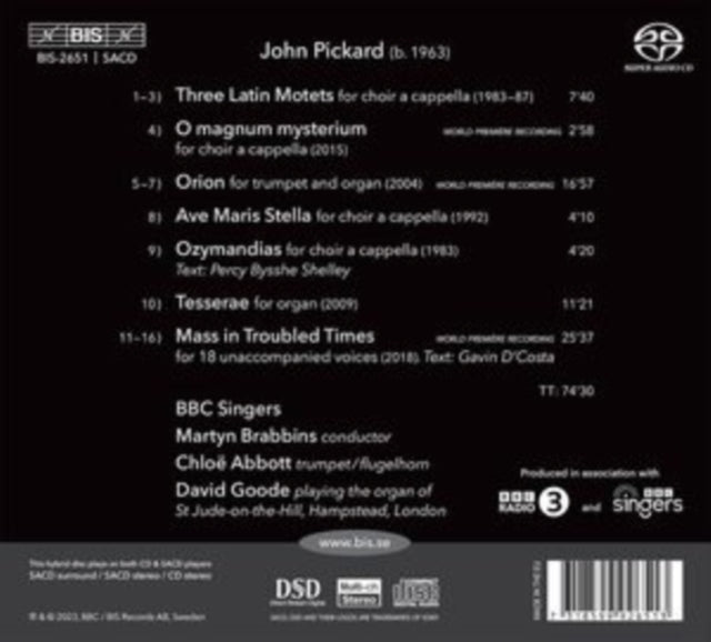 BBC SINGERS - JOHN PICKARD - MASS IN TROUBLE - CD