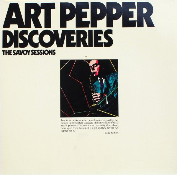 Art Pepper - Discoveries - Used Vinyl Record