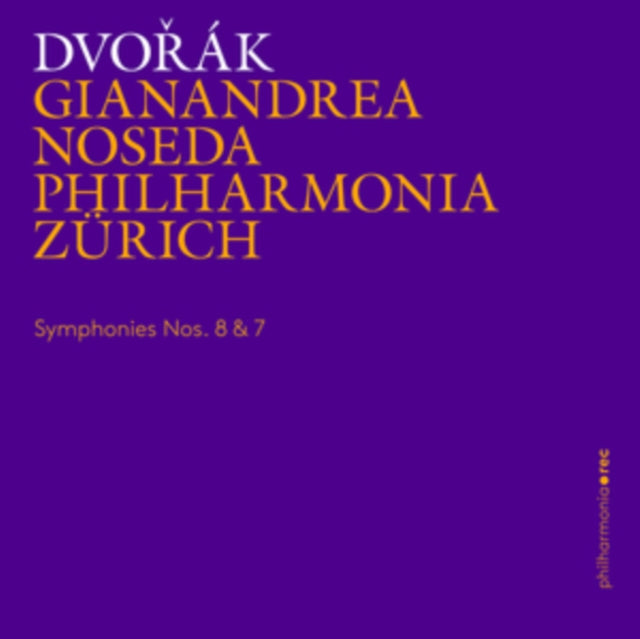 NOSEDA/PHILHARMONIA - DVORAKSYMPHONIES NOS. 8 & 7 - CD