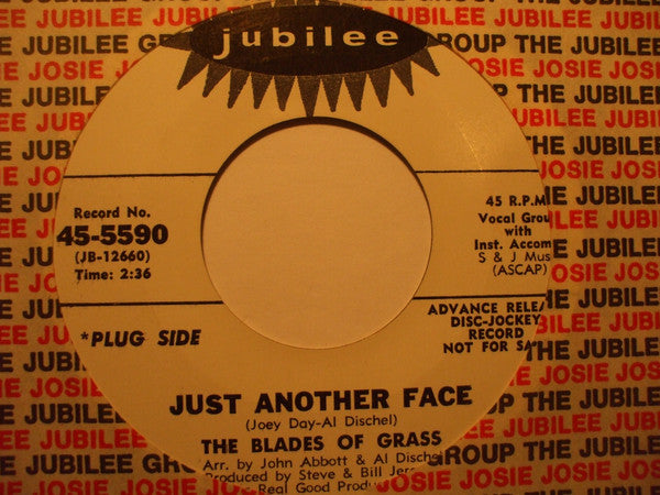 Blades Of Grass - Just Another Face - Used Vinyl Record 7"