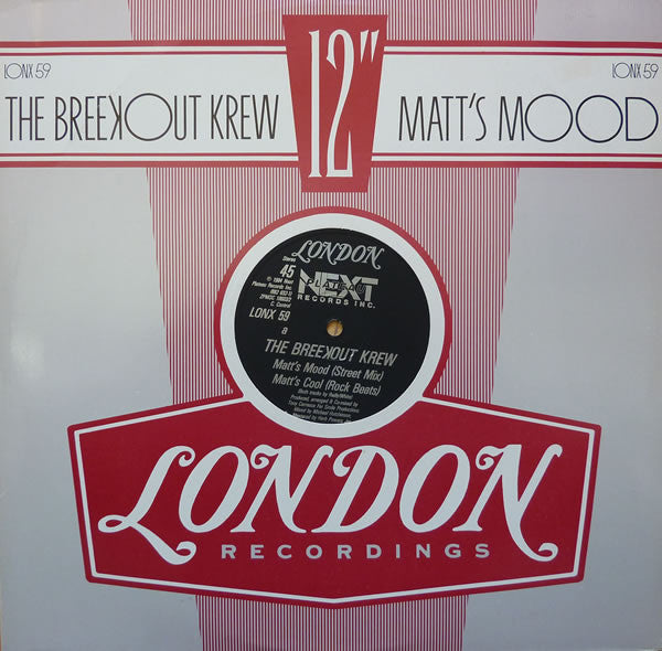 Breekout Krew - Matt's Mood - Used Vinyl Record 12"