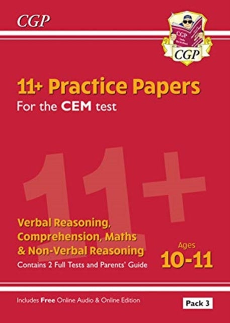 CGP Books - New 11+ CEM Practice Papers: Ages 10-11 - Pack 3 (with Par