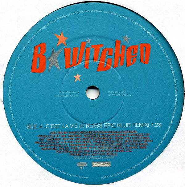 B*Witched - C'est La Vie (Remixes) - Used Vinyl Record 12"
