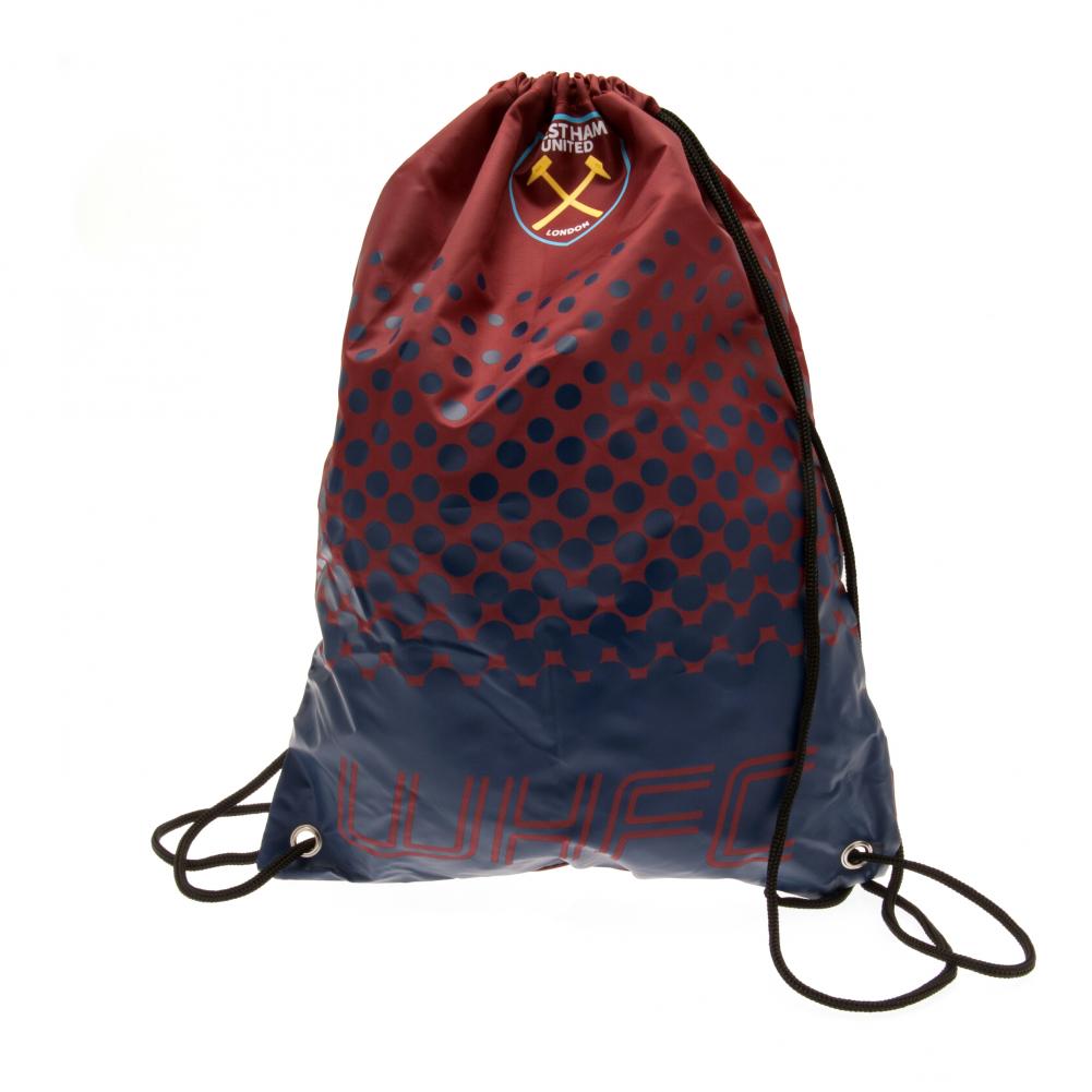 West Ham United FC - Gym Bag - Clothing - Approx 44cm x 33cm flat - Ne